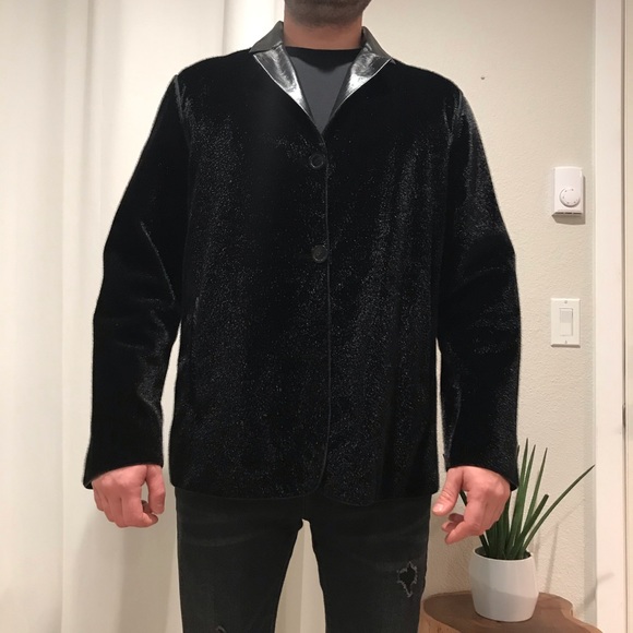 Men’s Reversible Genuine Leather/Calf Hair Jacket - Picture 3 of 13